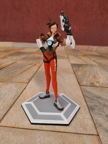 Miniatura Boneco Tracer Overwatch - Heroes Of The Storm